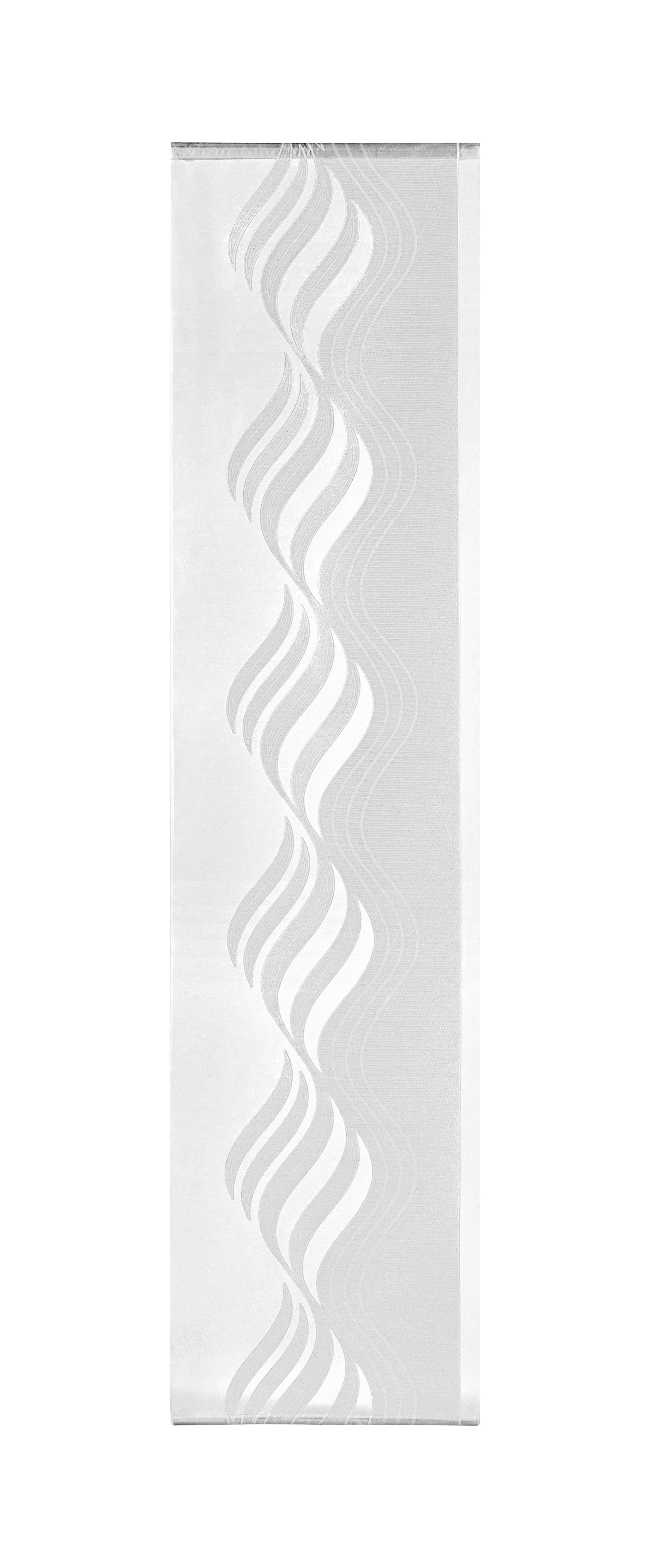 PANELOVÝ ZÁVES PAULA - biela, Romantik / Landhaus, textil (60/245cm) - Modern Living
