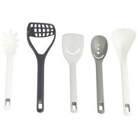 KÜCHENHELFERSET Grau, 5 -Teilig. - Grau, Basics, Kunststoff (14/10/31cm) - Kesper