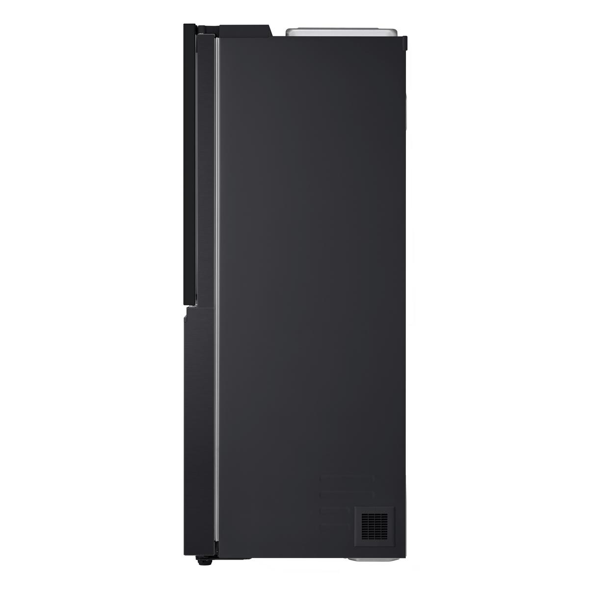 Kühl-Gefrier-Kombination LG Gsxe90evdd - Schwarz, Basics, Glas/Kunststoff (91.3/179/73.5cm)