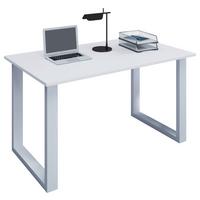 Schreibtisch B: 50 cm H: 76 cm Lona Weiß - Weiß, MODERN, Holzwerkstoff/Metall (140/50/76cm) - MID.YOU