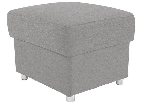 Hocker Sonoma - Chromfarben/Silberfarben, KONVENTIONELL, Textil (58/45/58cm) - Ombra Hocker Sonoma - Chromfarben/Silberfarben, KONVENTIONELL, Textil (58/45/58cm) - Ombra