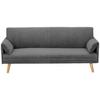 Schlafsofa Como Grau B: 193 cm - Naturfarben/Grau, Design, Textil (193/81/92cm) - Livetastic
