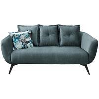 2,5-sitzer-sofa Baggio Mit Kissen Blau/grün - Blau/Multicolor, MODERN, Holz/Textil (196/94/103cm) - Livetastic