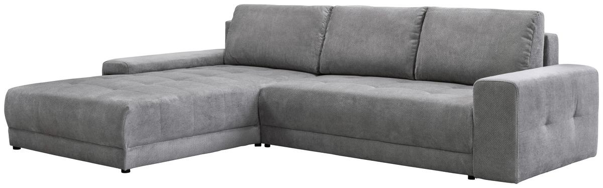 Rohová sedačka ADRIA, oboustranná, šedá - světle šedá, Trend, textil (213/208cm) - Luca Bessoni