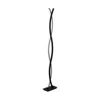 STOJACIA LED LAMPA LASANA 3 - čierna/biela, Trend, kov/plast (25/13/142cm) - Eglo