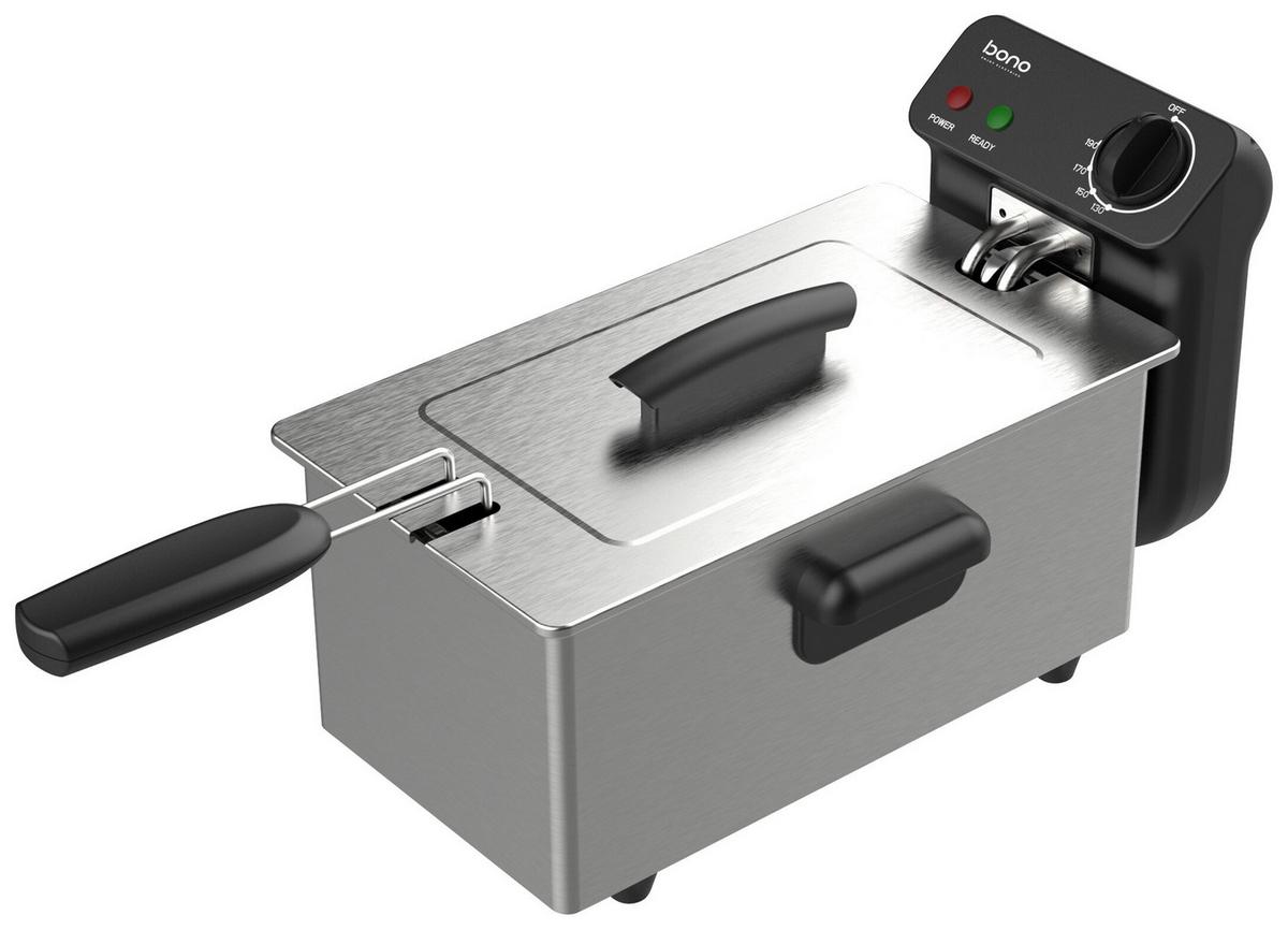 Olajsütő Rita - fekete/ezüstszínű, Basics, műanyag/fém (39,7/21,2/23,2cm) - Bono