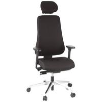 Drehstuhl Pro-Tec 400 Schwarz - Schwarz, MODERN, Kunststoff/Textil (70/148/65cm) - MID.YOU