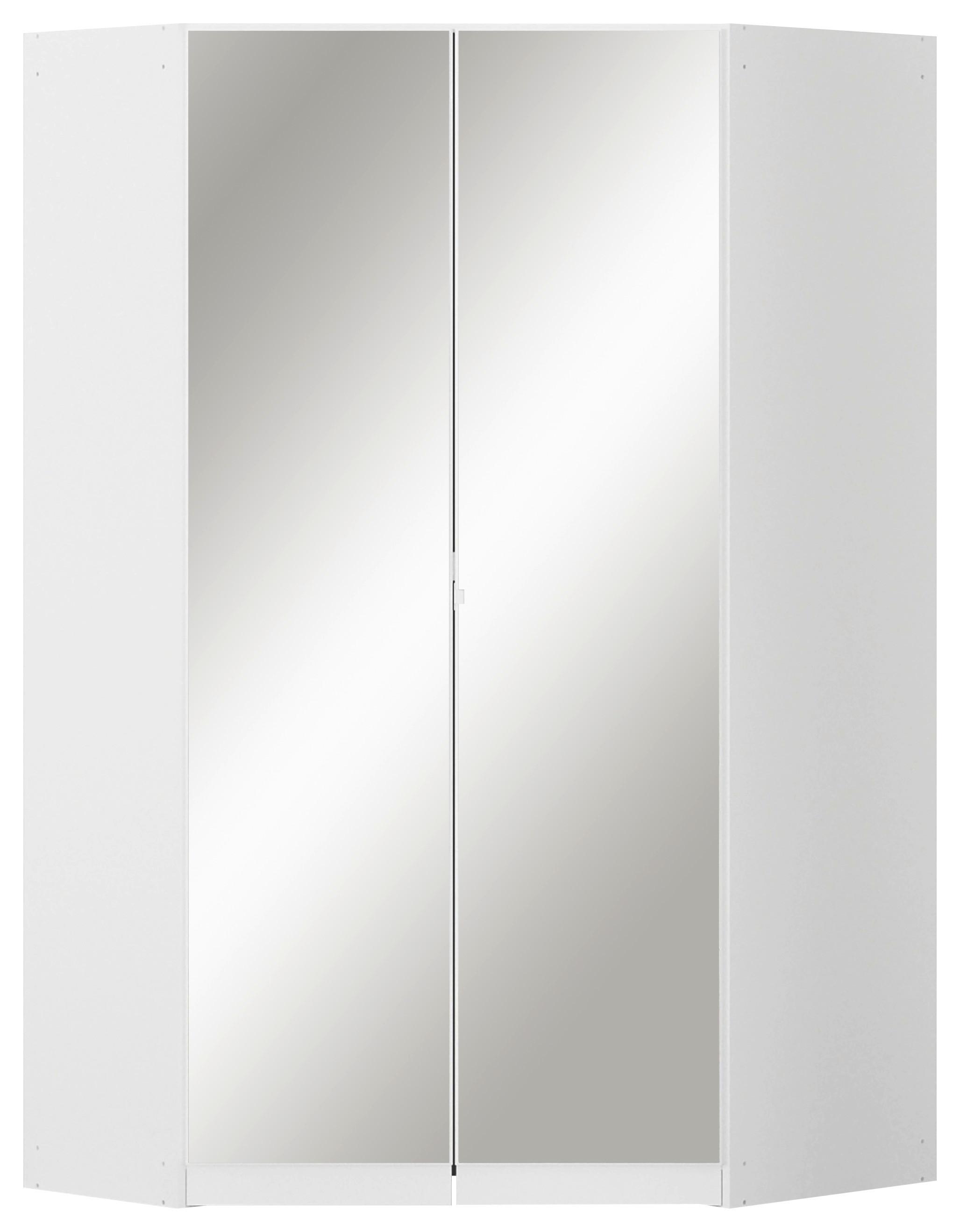Eckkleiderschrank Costa Weiß B: 117 cm - Weiß, MODERN, Holzwerkstoff (117/197/104cm) - Rauch Möbel