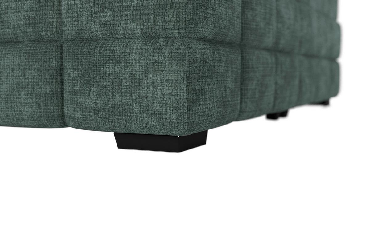 Polsterbett Vega Grün, Lf: 180 X 200 Cm - Schwarz/Grün, Trend, Holz/Textil (180/200cm)
