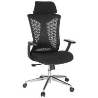 Bürostuhl Faleo b mit Wippfunktion Schwarz Bis 120kg - Silberfarben/Schwarz, Basics, Kunststoff/Textil (67/115/69cm) - MID.YOU