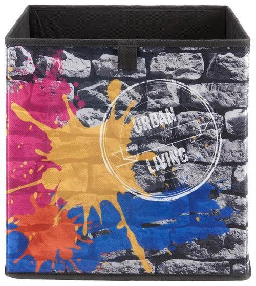 Úložný Box Poppi 6 - vícebarevná, karton/textil (32/32/32cm) - Modern Living