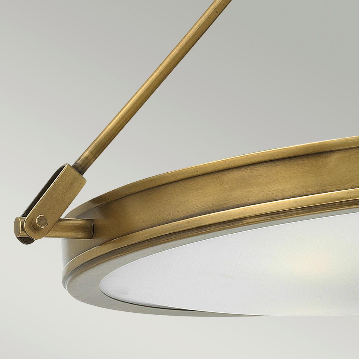 Mennyezeti Lámpa Hk-Collier-Sf-M - sárgarézszínű, Konventionell, üveg/fém (55.9/29.3cm) - Elstead Lighting