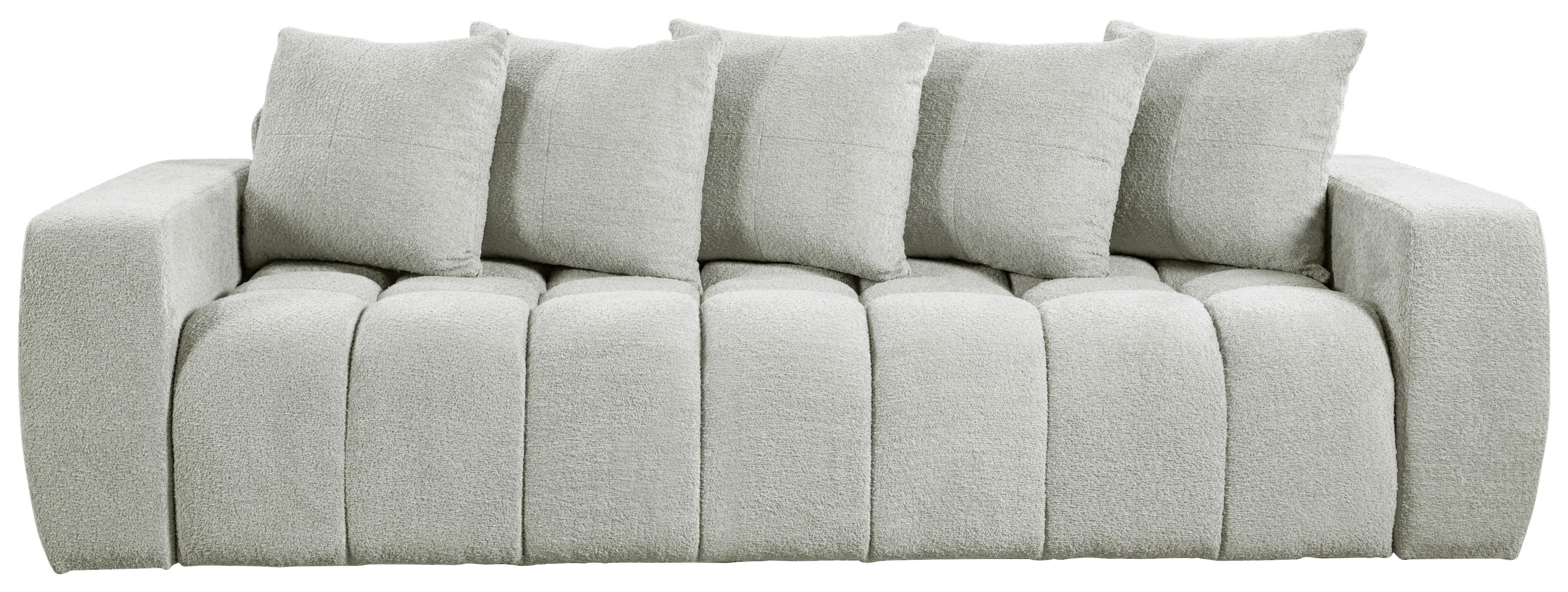 Schlafsofa Cloud Weiß B: 250 cm - Creme/Schwarz, Basics, Textil (250/86/140cm) - Livetastic
