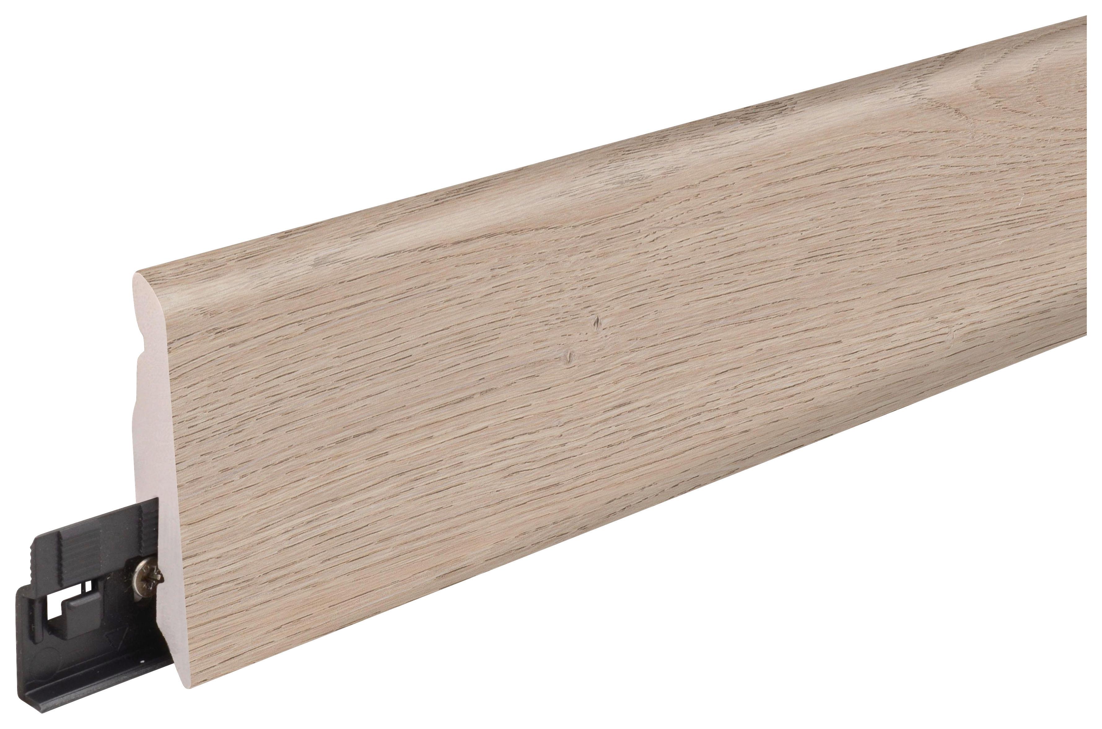 Sockelleiste Oak Linz - Braun, Basics, Kunststoff (240/5.8/1.2cm)