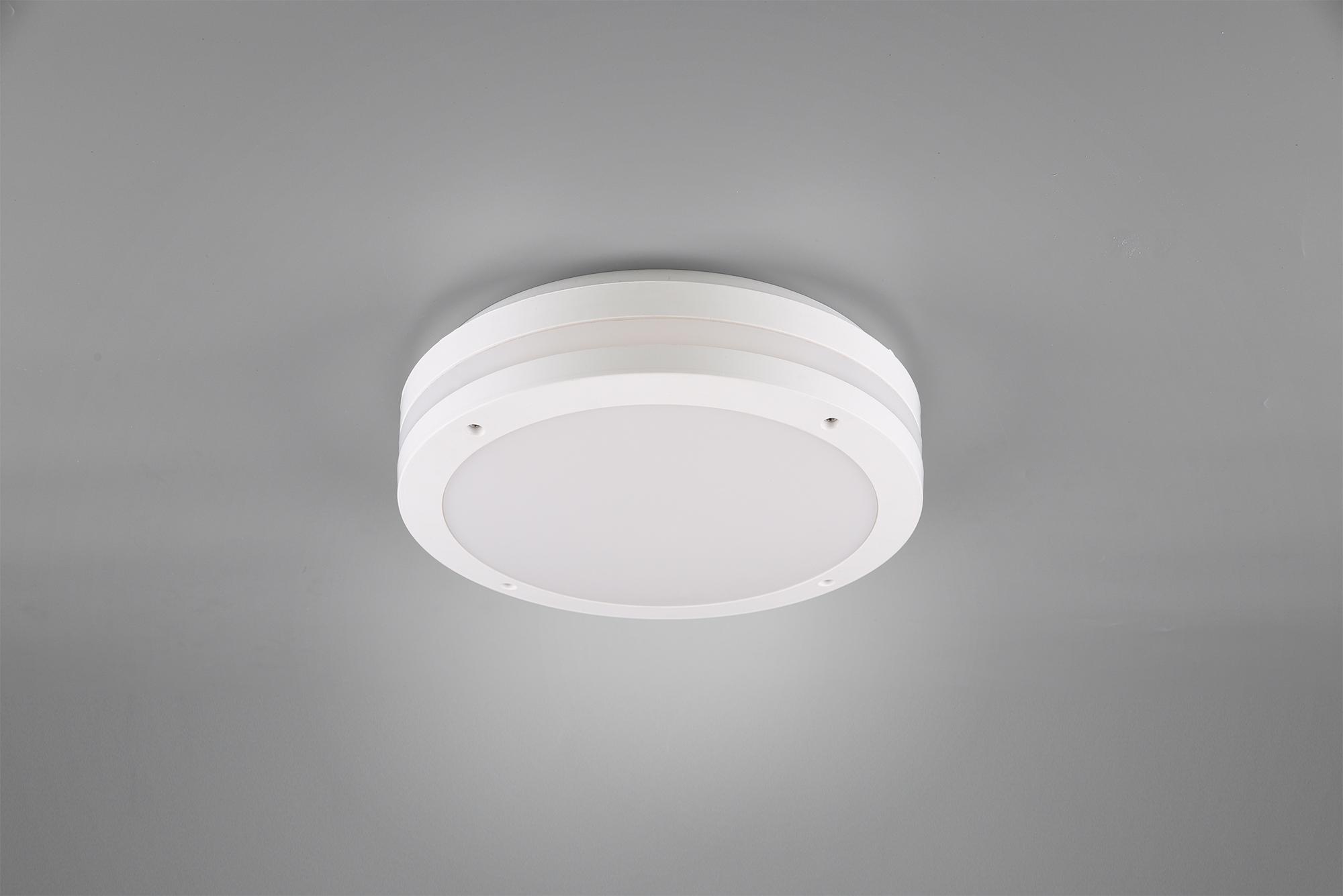 Led Außenleuchte Kendal 12 W Kunststoff, Wandmontage - Weiß, KONVENTIONELL, Kunststoff (30/9cm)