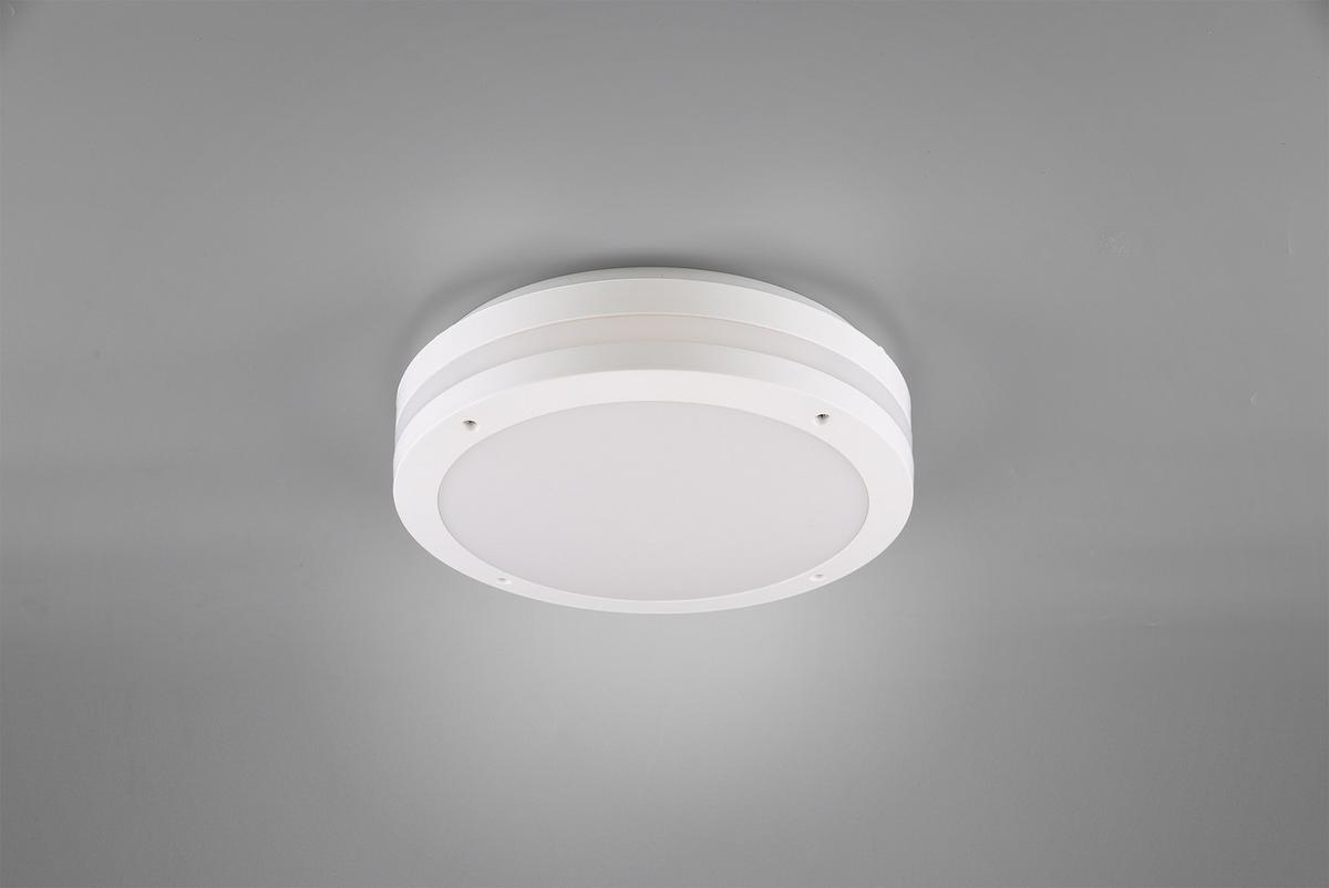 Led Außenleuchte Kendal 12 W Kunststoff, Wandmontage - Weiß, KONVENTIONELL, Kunststoff (30/9cm)
