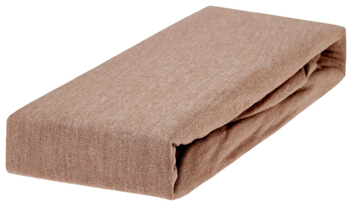 Gumis Lepedő Nathalie - taupe, Konventionell, textil (90/200cm) - Ondega