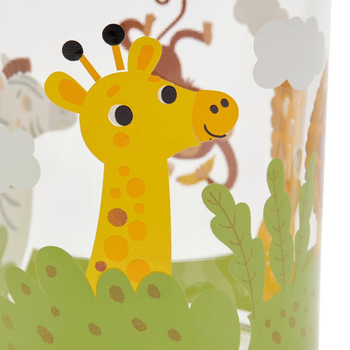 Trinkglas Mit Tierdesign Nilsson Ca. 250 Ml - Klar/Multicolor, Design, Glas (250ml) - Luca Bessoni
