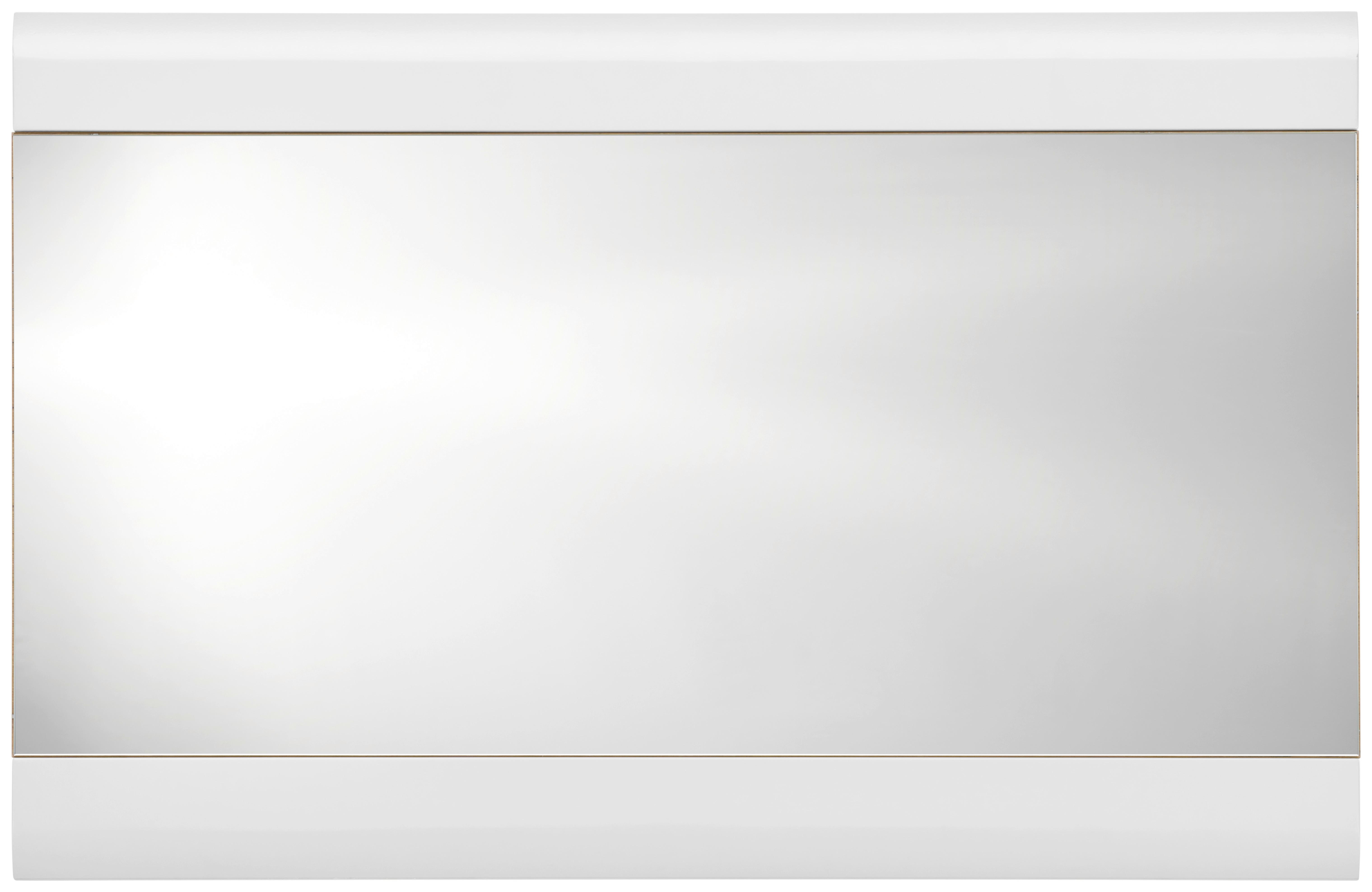 Garderobenspiegel Auris BxH: 120x78 cm Teilverrahmt Weiß - MODERN (120/78/2cm) - Luca Bessoni