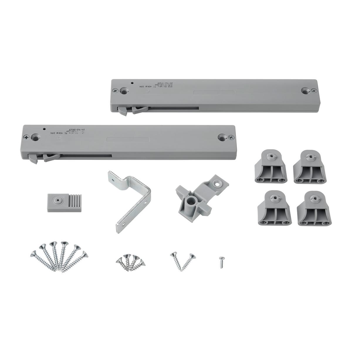 TLMIČ DVERÍ LIAM/BORDO - sivá, Konventionell, plast (22/1,5/4cm)