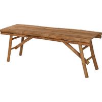 Gartenbank Bambus 2-Sitzer Bambus - Naturfarben, Basics, Holz (118/44/38cm)
