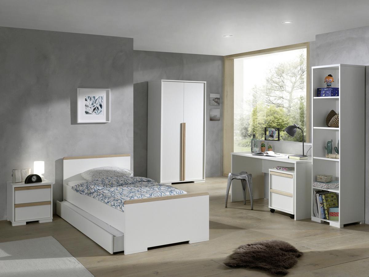 Rollcontainer London Weiß Bht: 48,1x60x44 Cm, 2 Laden - Weiß, MODERN, Holzwerkstoff (48,1/60/44cm) - MID.YOU