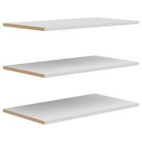 SADA VKLÁDACÍCH POLIC BRANDO - světle šedá, kompozitní dřevo (87,9/1,8/48cm)