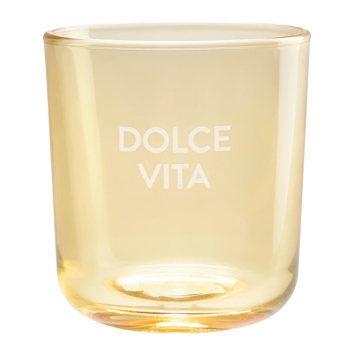 Pohár na pitie CANDY COLORS - orgovánová/svetložltá, Modern, sklo (8/8,8cm) - Mömax