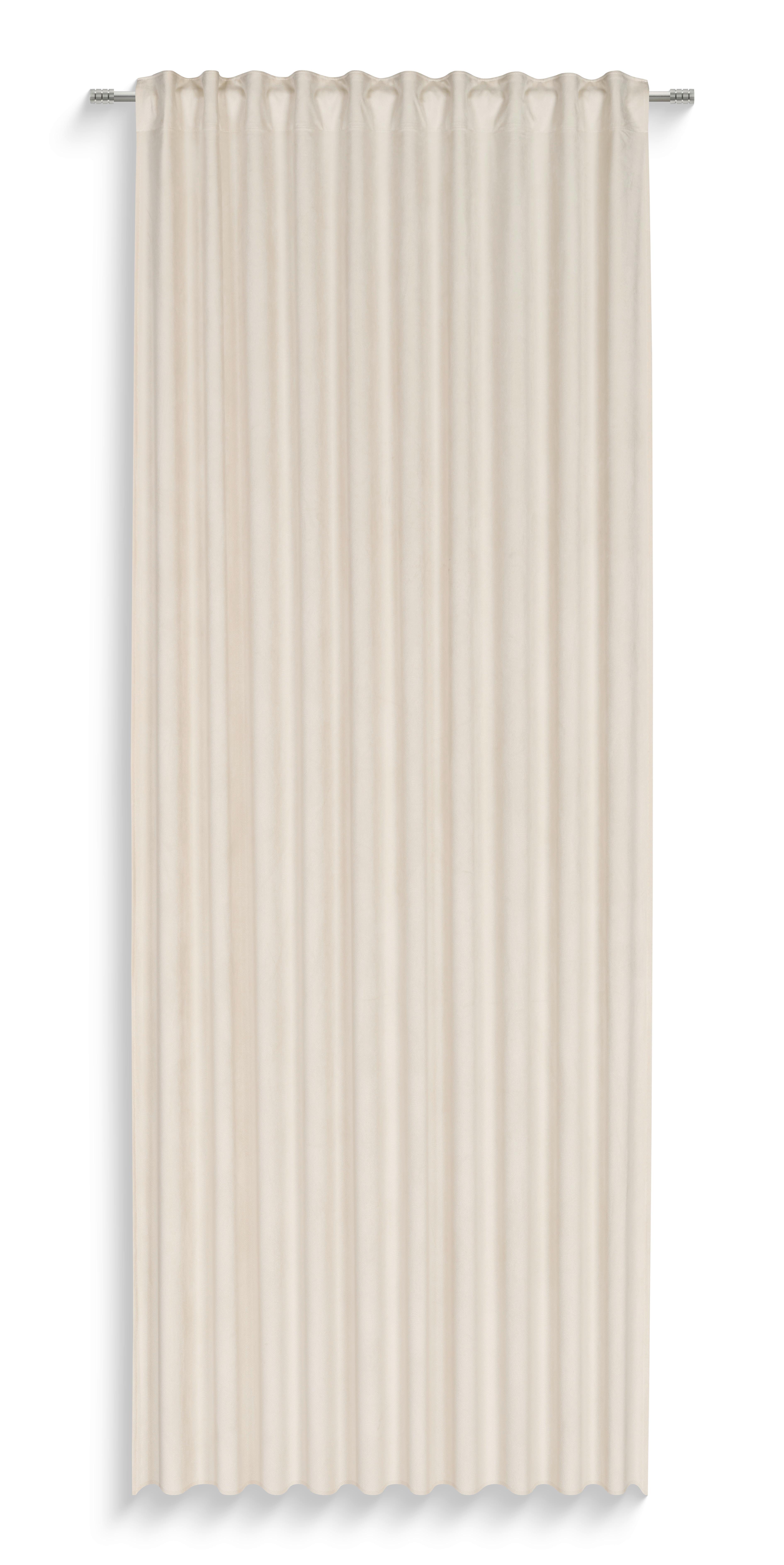 Fertigvorhang Mina - Beige, MODERN, Textil (140/245cm) - Luca Bessoni
