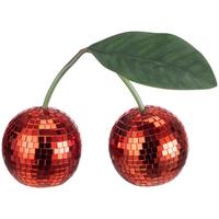 Dekokirsche Hermine - Rot/Grün, KONVENTIONELL, Glas/Kunststoff (16.5/7.5/21cm) - Luca Bessoni
