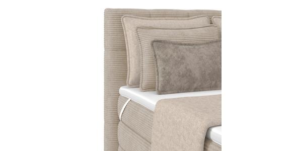 Boxspringbett mit Topper und Bettkasten 140x200 Medino - Beige, KONVENTIONELL, Holz/Holzwerkstoff (140/200cm) - Luca Bessoni