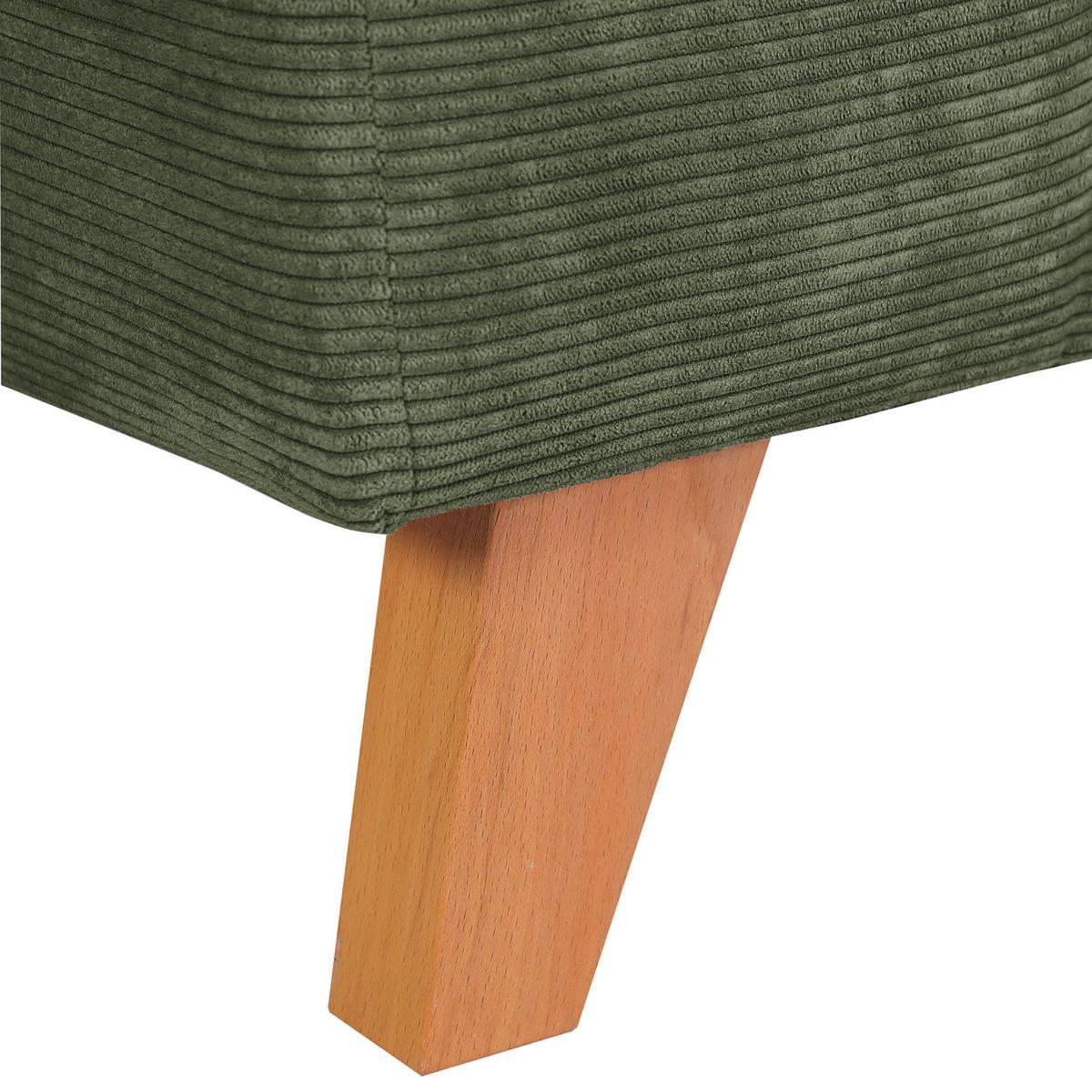 Bigsofa Rimini, Grün B: 240 cm - Buchefarben/Grün, Design, Textil (240/63/90cm) - MID.YOU