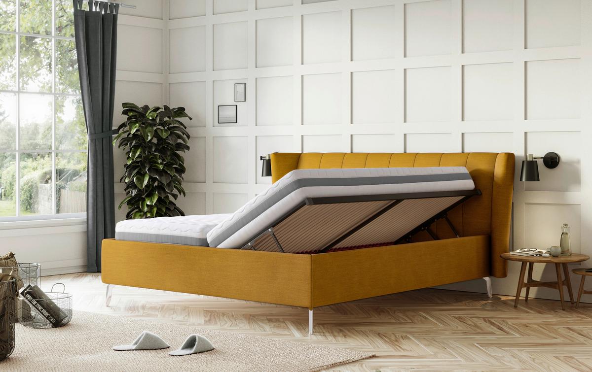 Kárpitozott Ágy Toscana Iii 180/200 Cm - Modern, textil/fém (180/200cm)