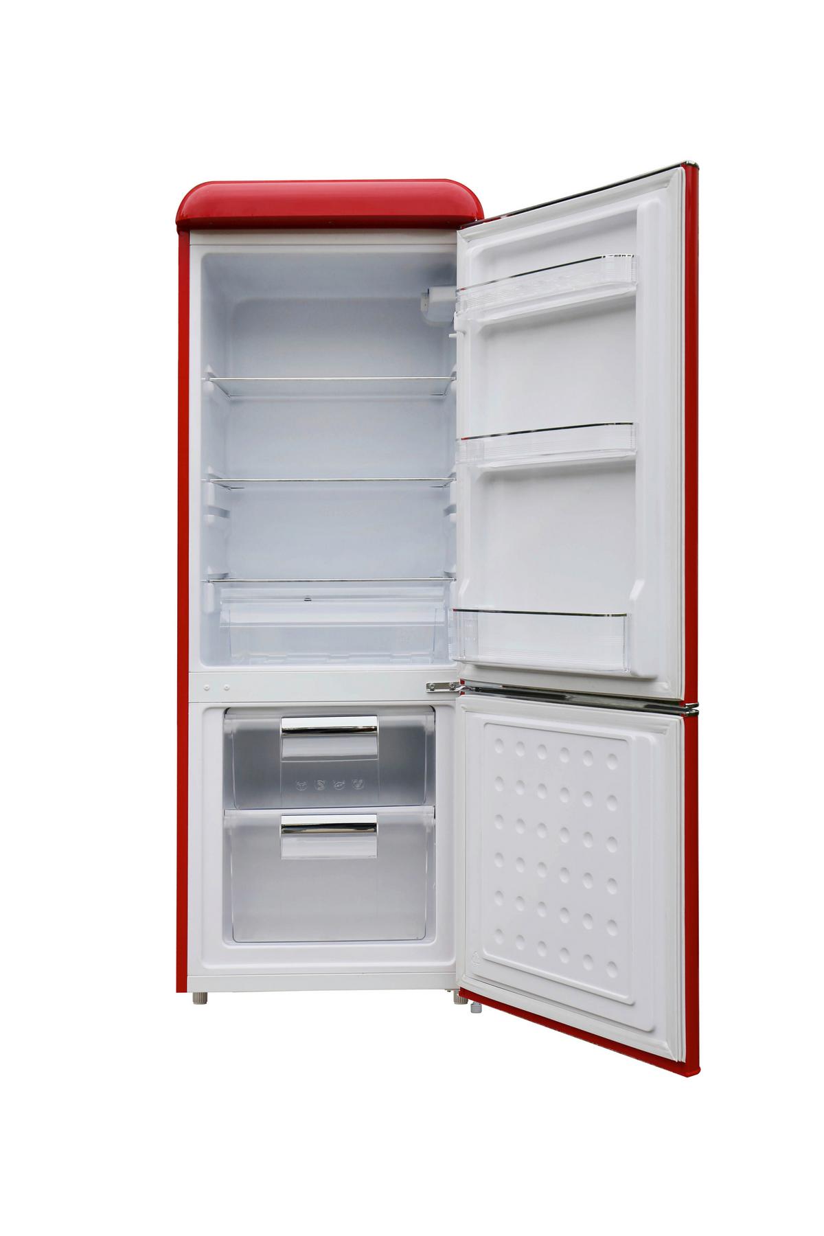 Kühl-Gefrier-Kombination Ceem BFr 210 - Rot, Basics, Metall (54,5/149,5/58cm) - CEEM