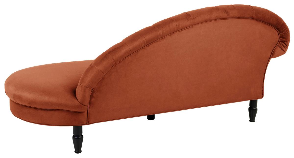 Recamiere Cupido Rostfarben - Rostfarben/Schwarz, Design, Textil (216/91/103cm) - MID.YOU