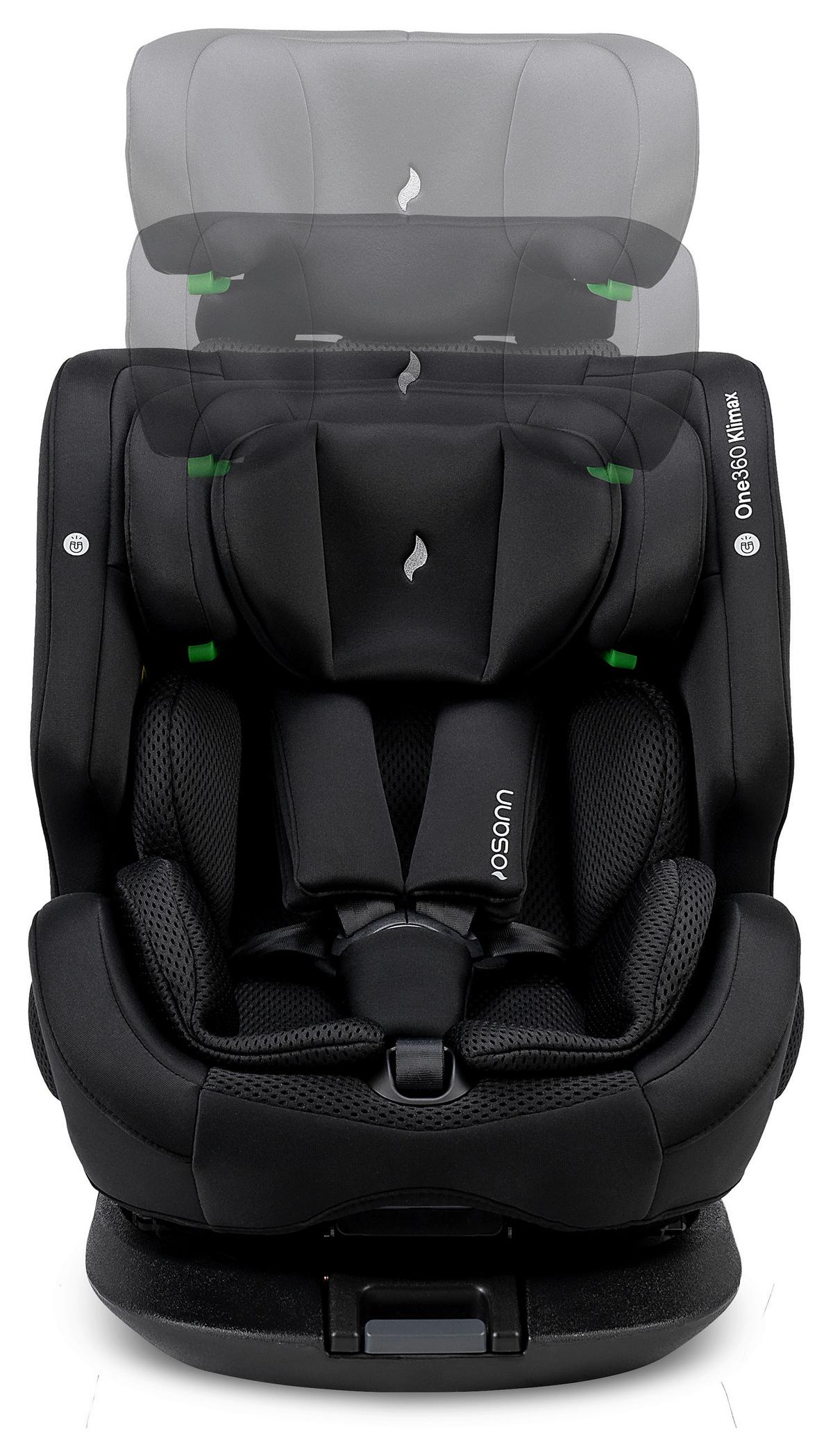 Reboarder-kindersitz One360 Klimax - Schwarz, Basics, Textil (48/43/58cm) - Osann