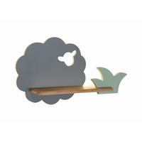 Kinderwandleuchte 21-84811 Sheep - Grau/Grün, Design, Holz/Holzwerkstoff (42/12/24cm)