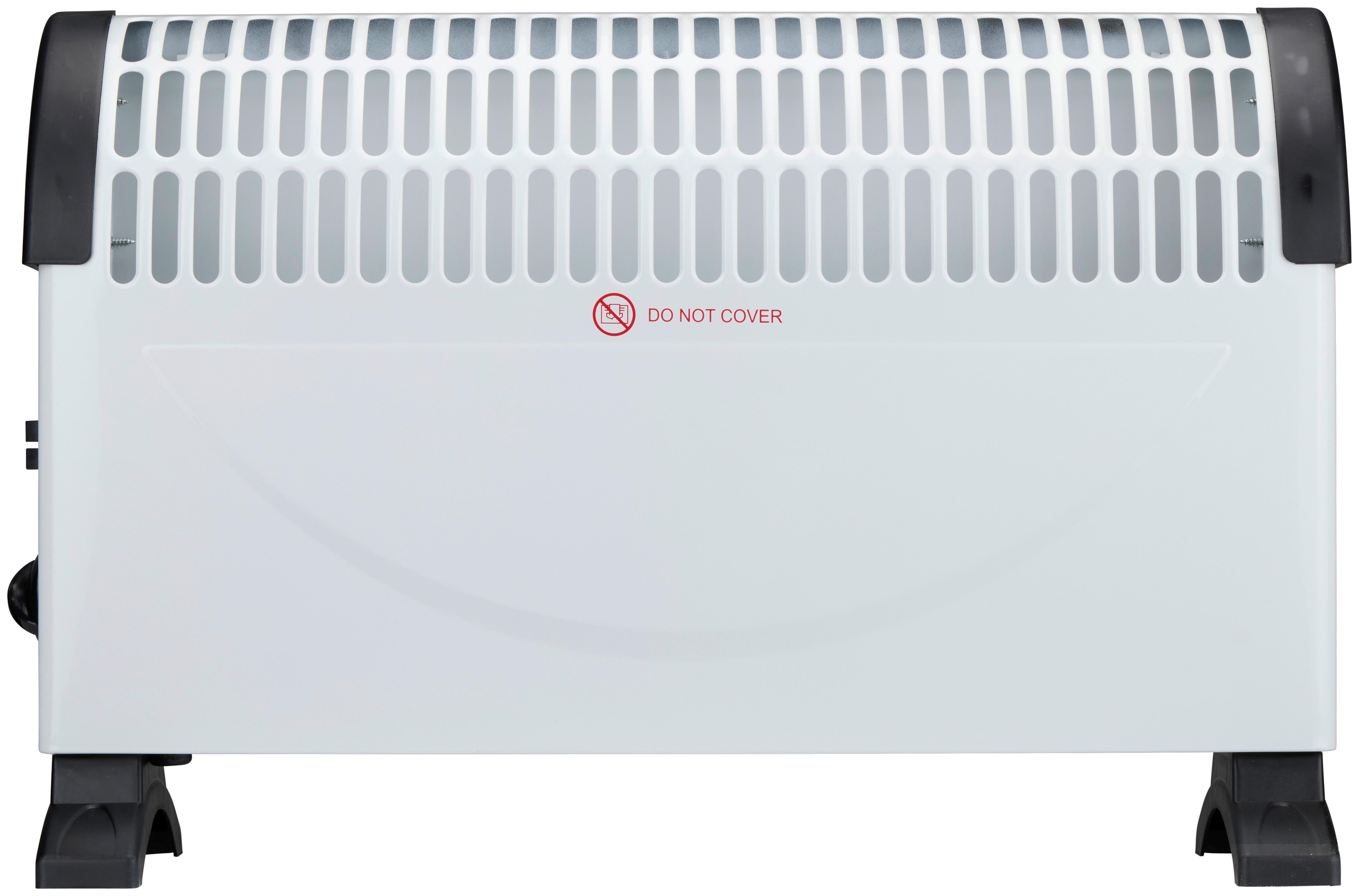 Heizlüfter Convection Heater 1500w - Weiß, Basics, Kunststoff/Metall (49.5/18.2/33cm)