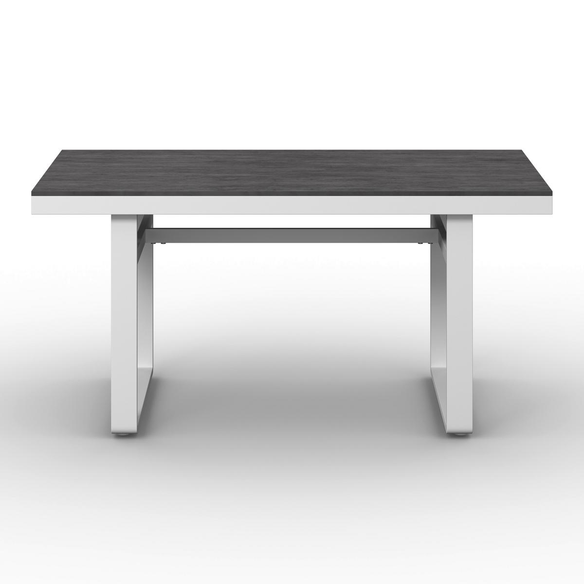 JEDÁLENSKÁ TERASOVÁ SÚPRAVA LEANDRA - biela/svetlosivá, Modern, kov/textil (288/253cm) - Bessagi Garden