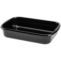 Auflaufform Eisen Eternity L/B/H: 39,3/25,2/7,7 cm - Schwarz, KONVENTIONELL, Metall (39,30/25,20/7,70cm) - Riess