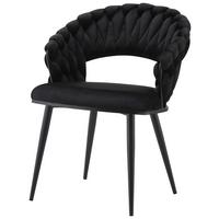 SADA ŽIDLÍ S PODRUČKAMI FINESSE 125 - černá, Design, kov/plast (61/82/60cm) - Kayoom