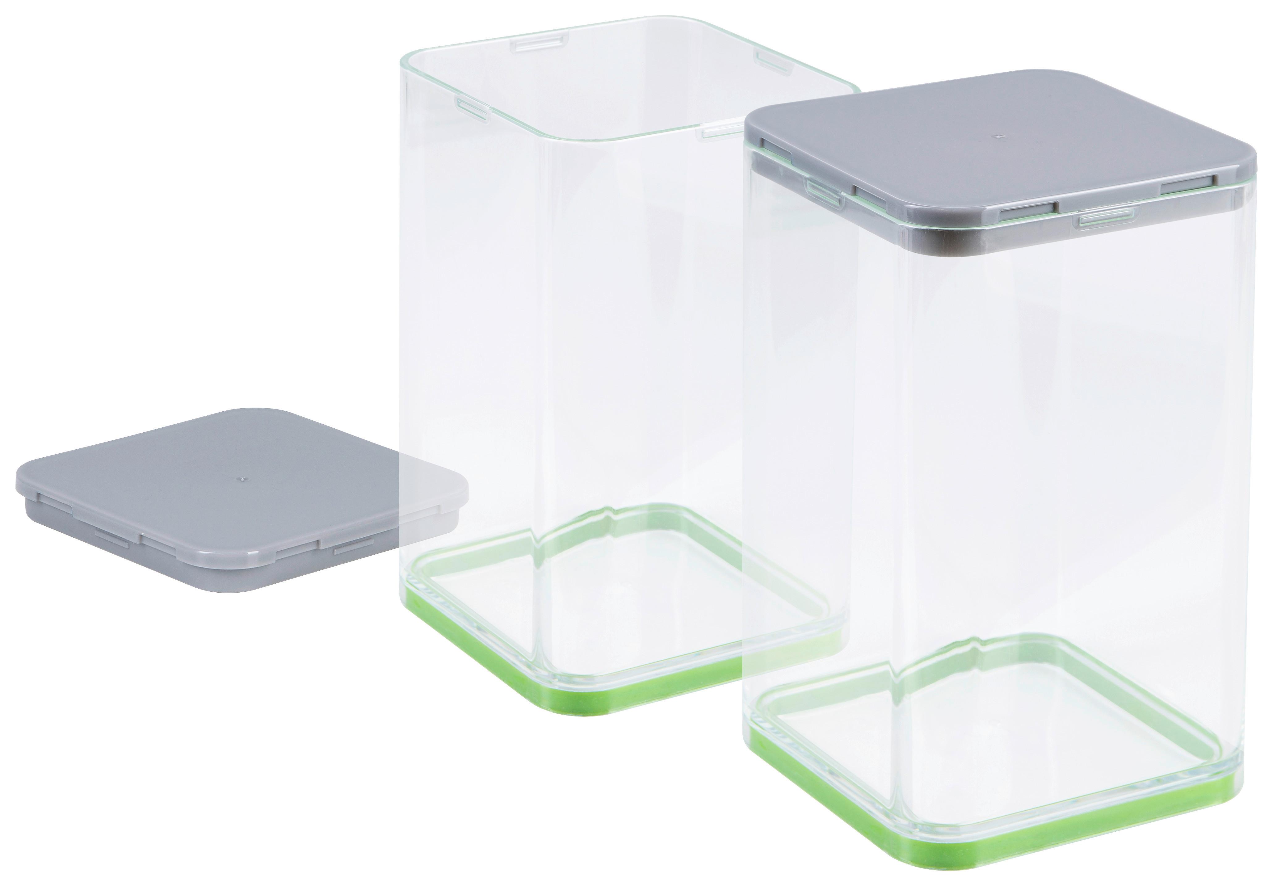Behälter 4er-set Nicer Dicer Julietti - Grau/Grün, Basics - Genius
