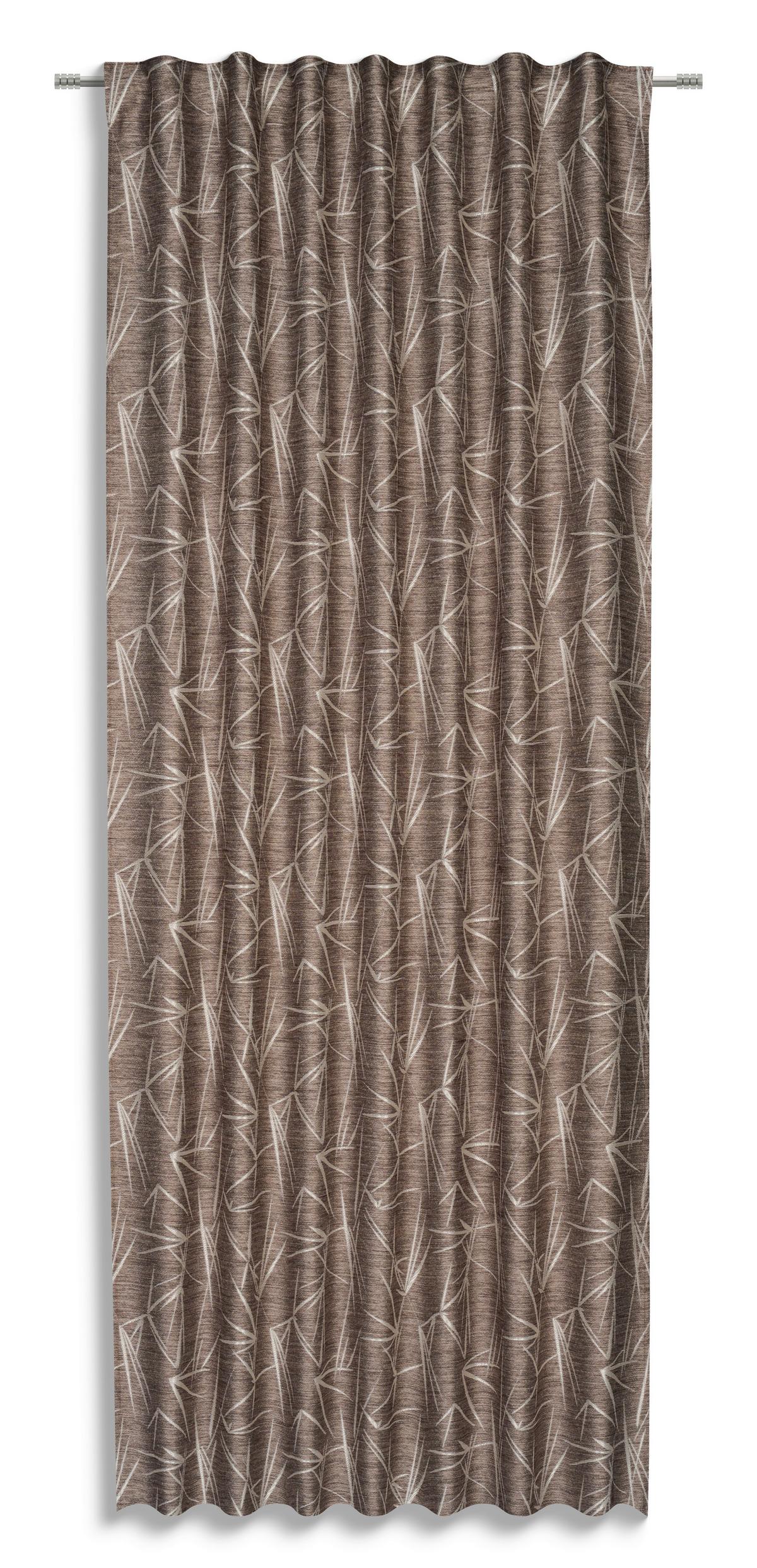 Készfüggöny Miriam Kb. 140/245cm - barna, Modern, textil (140/245cm) - Luca Bessoni