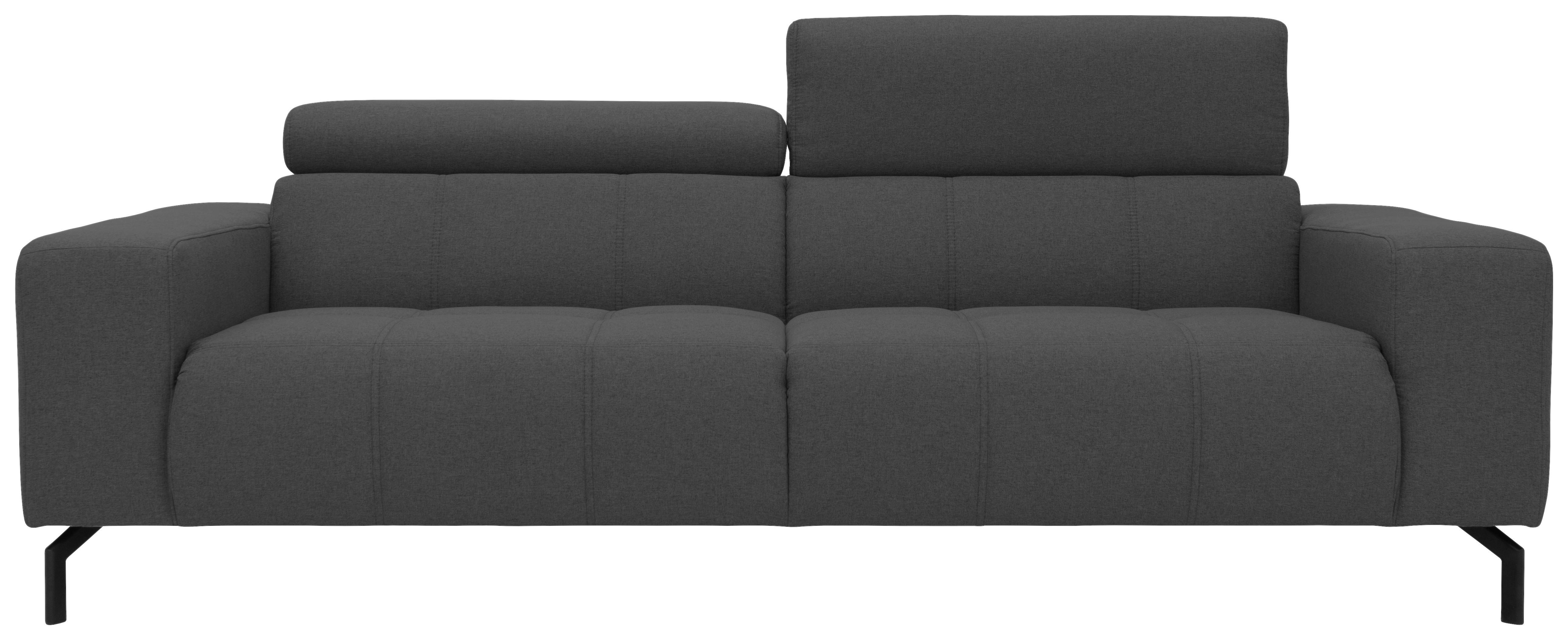 3-Sitzer-Sofa Kopfteil verstellbar Cunelli Grau
