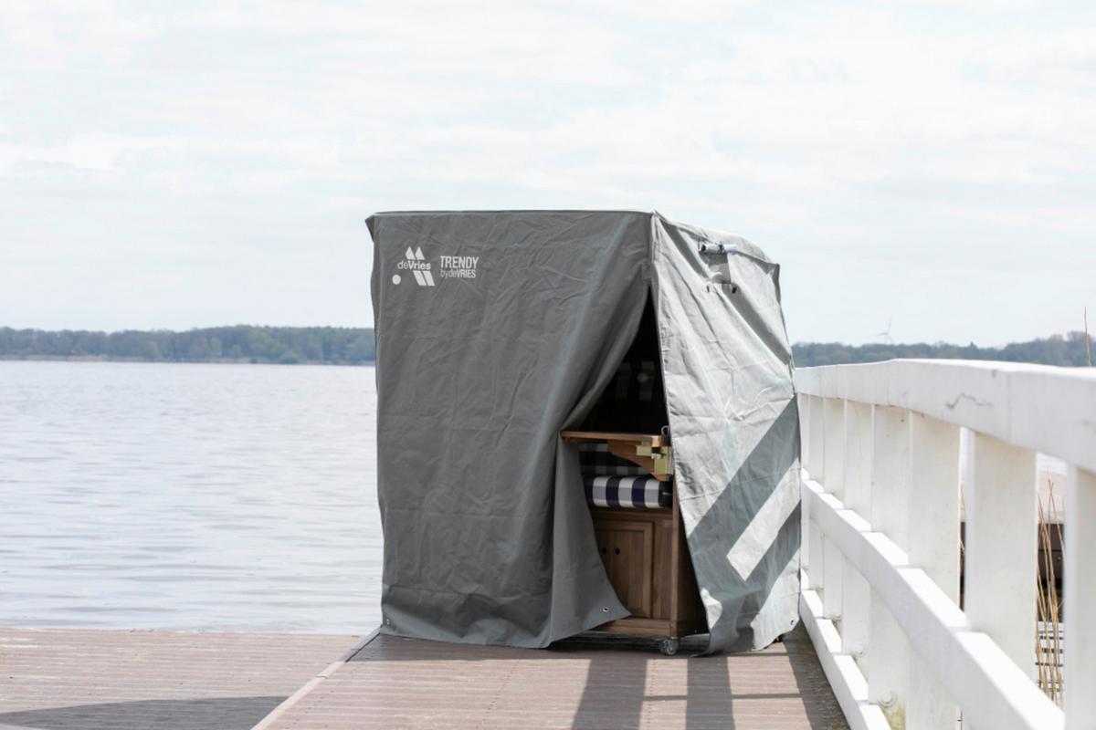 Schutzhaus Classic XL Dunkelgrau - Dunkelgrau, Basics, Kunststoff (135/165/95cm)