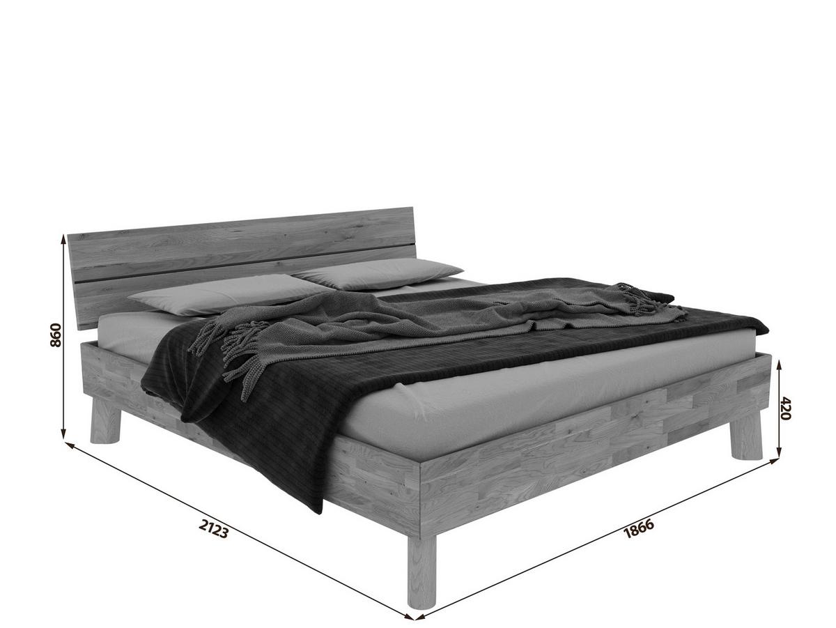 Bett Como Naturfarben 180x200cm - Naturfarben, MODERN, Holz (180/200cm) - MID.YOU