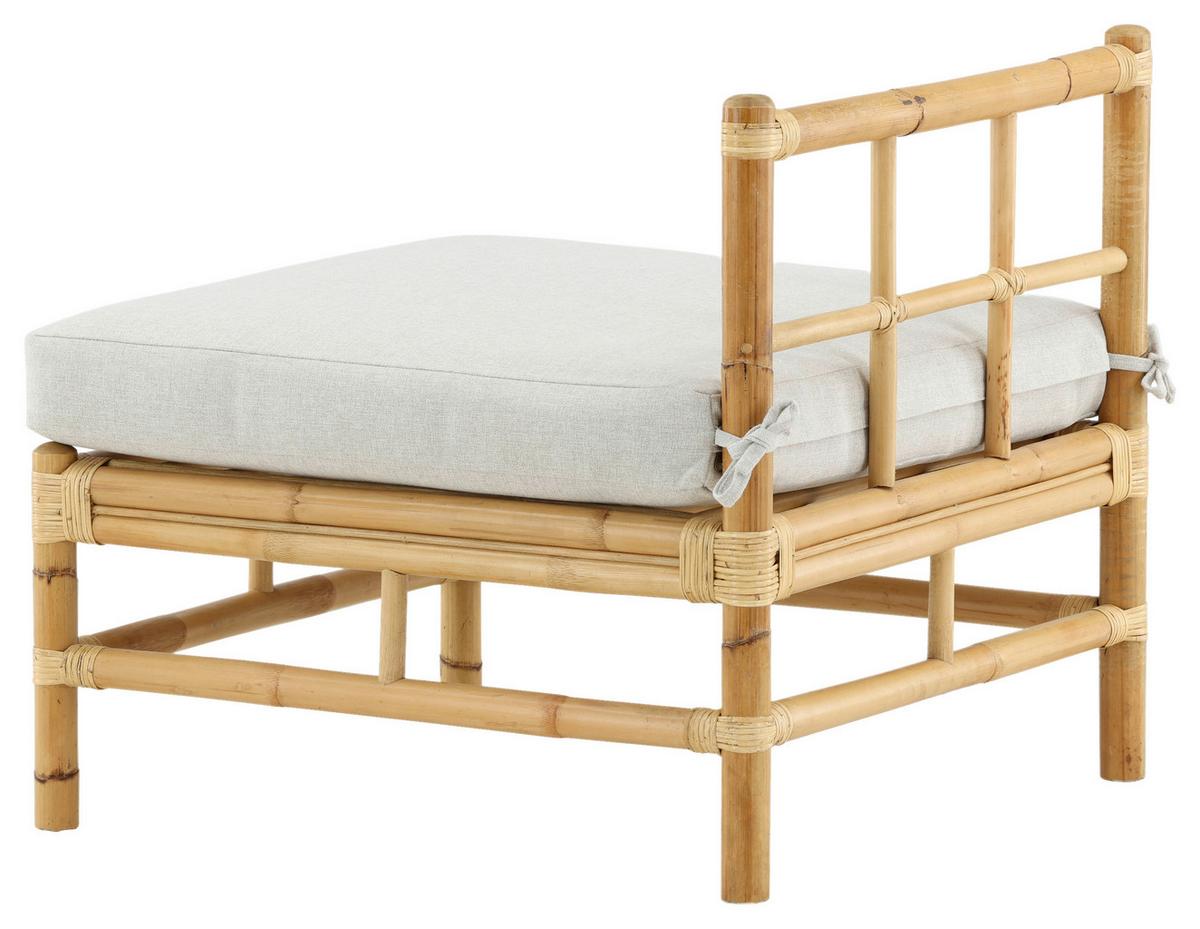 Loungesofa Cane - Hellbraun, KONVENTIONELL, Holz (71,5/71/75cm) - Gardenson