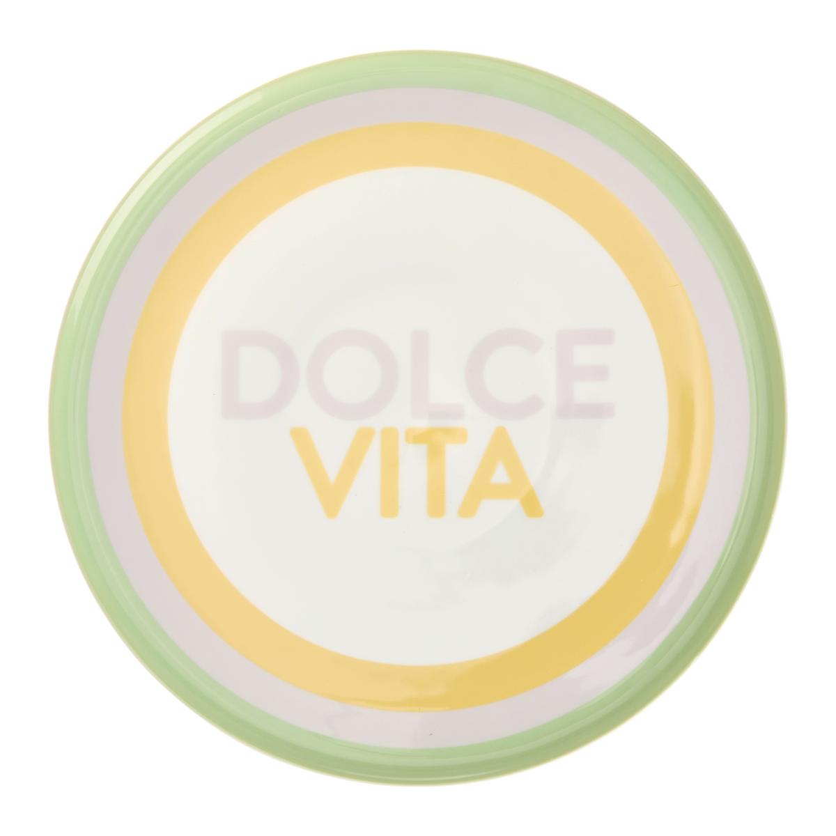 Talíř na pizzu CANDY COLORS - bílá/světle zelená, Moderní, keramika (31/2,4cm) - Mömax