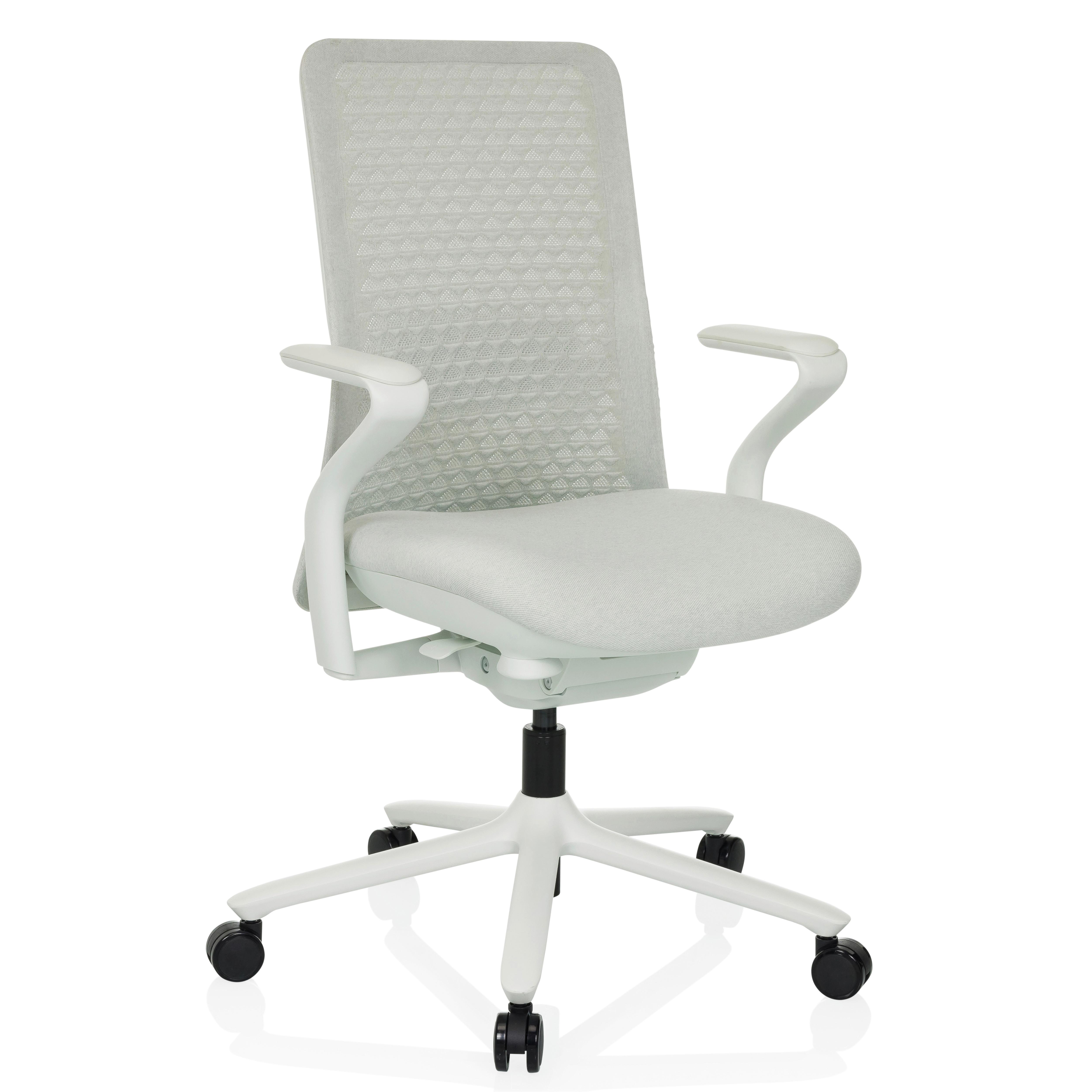 Drehstuhl Vervio Hellgrau B: 63 Cm - Hellgrau/Weiß, MODERN, Kunststoff/Textil (63/111/67cm) - MID.YOU