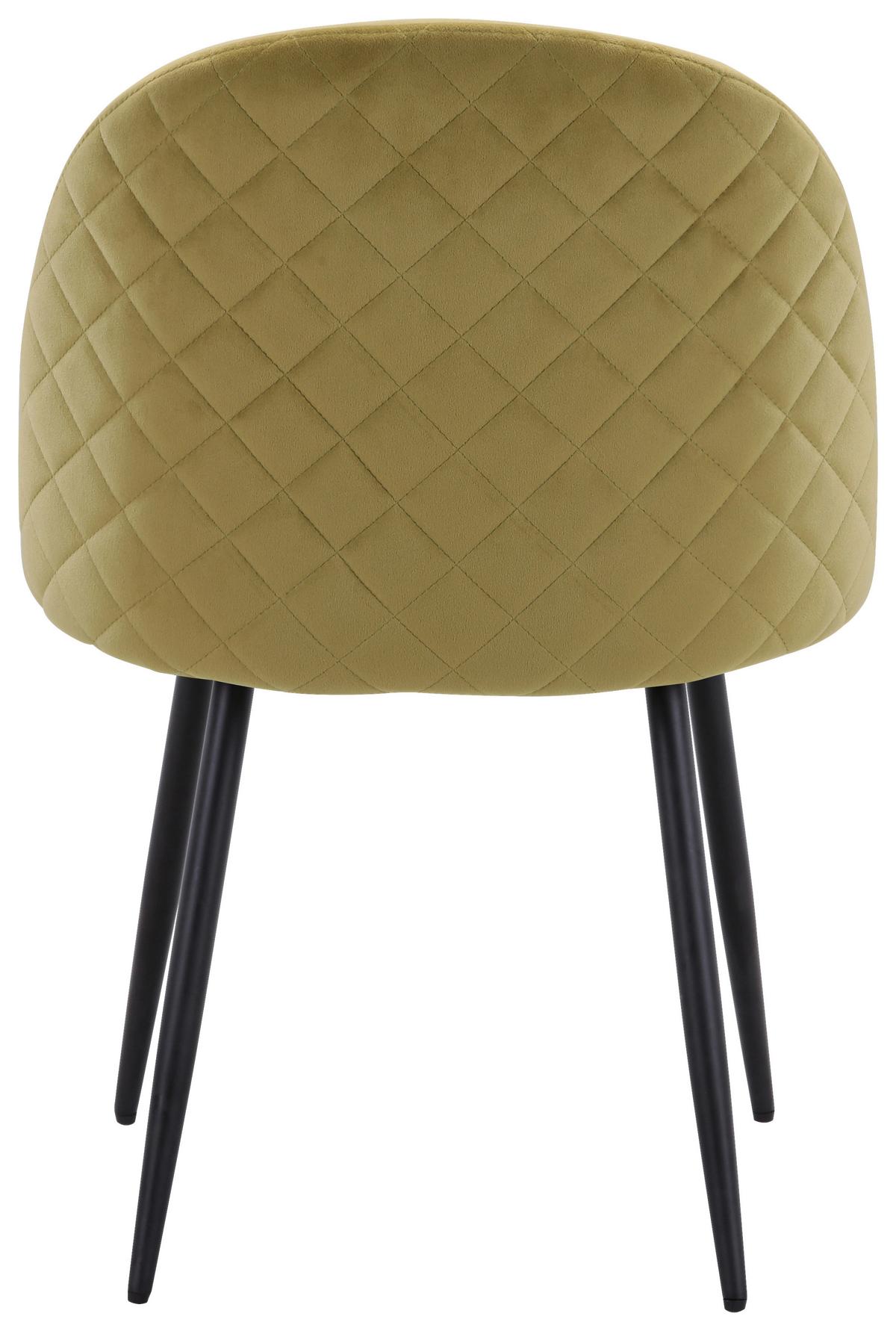 Kárpitozott Szék Torres - sötétsárga/fekete, Modern, textil/fa (51/79/58cm) - MID.YOU